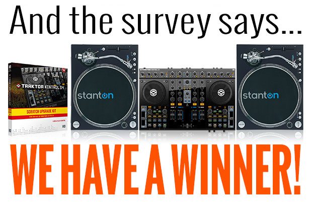 Survey results in - winner happy!