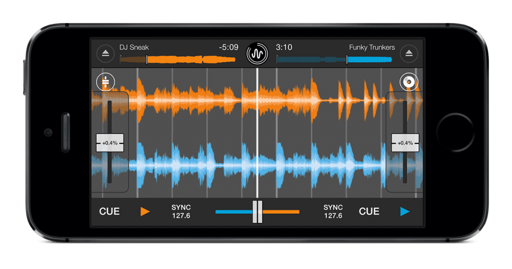 Mixvibes Cross DJ 2 for iPhone Waveforms