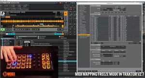 traktor midi mapping freeze mode