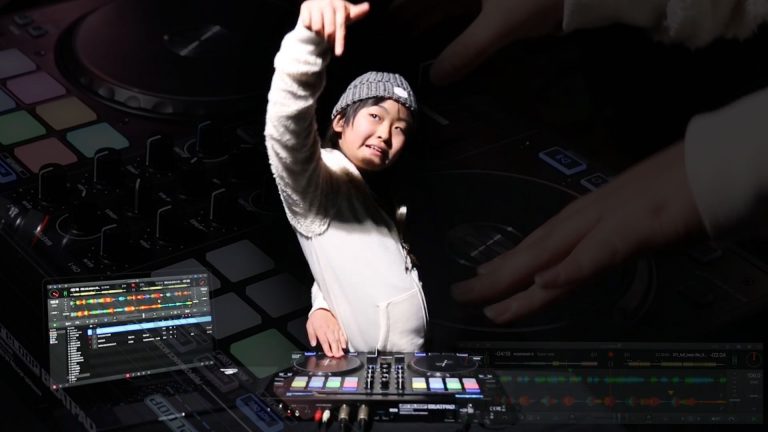 VIDEO: 12 year old DJ Rena's djay Pro and Beatpad 2 set 1 dj rena djay pro beatpad 2