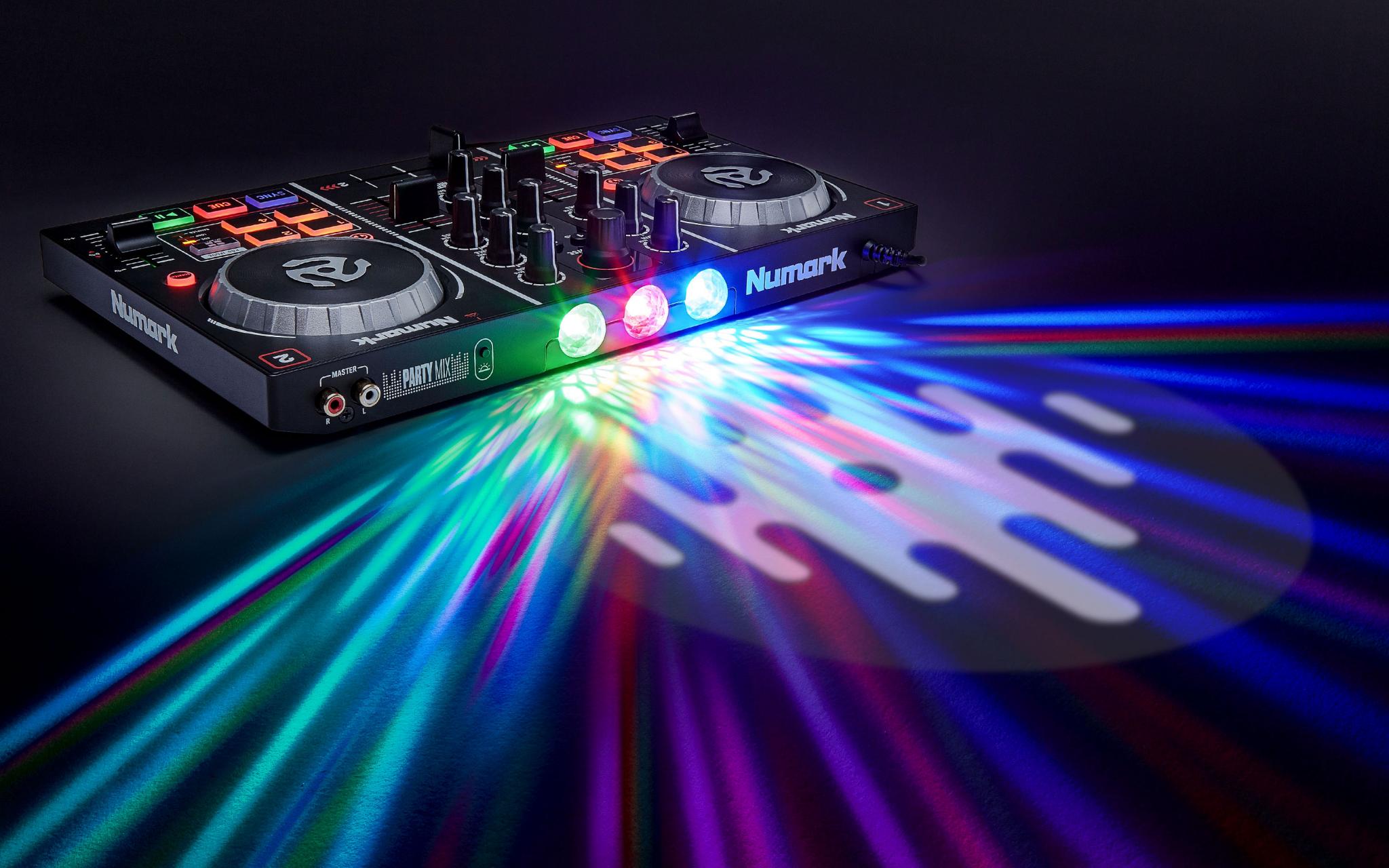 LY1122 for Numark Party Mix for Partymix for Serato LE DJ Controller w Built In Lightshow+Headphone 