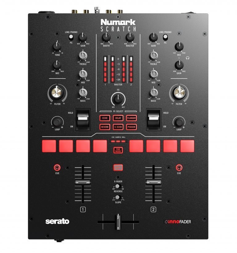 The Numark Scratch — the affordable Serato DJ Pro mixer 1 Numark Scratch Serato DJ Pro DVS mixer with mini Innofader (2)