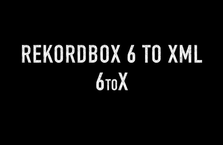 ATGR's 6toX scales the rekordbox 6 walled garden 1 atgr 6tox rekordbox 6 XML conversion